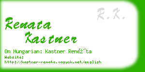 renata kastner business card